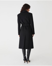 Forcast - Orla Wool Blend Tie Waist Coat