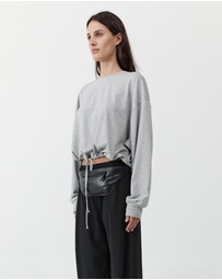 St. Agni - Drawstring Long Sleeve Top
