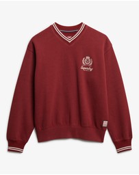 Superdry - Country Club Loose V Crew