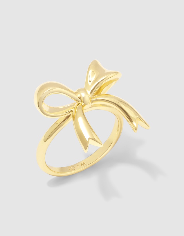 Wanderlust + Co - Bow Gold Ring