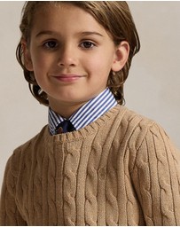 Polo Ralph Lauren - Cable-Knit Cotton Sweater - Babies-Kids