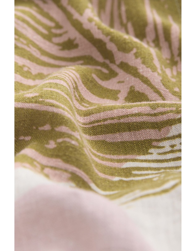 NEXT - Short Sleeve Tie Waist Midi Shirt Dress with Linen