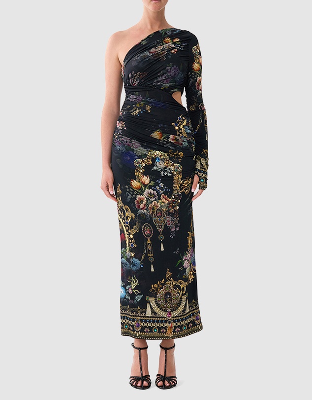 Camilla - One Shoulder Jersey Cut Out Dress