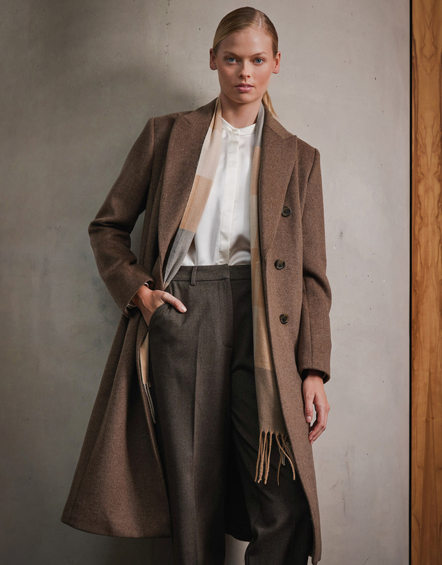Forcast - Marjorie Peak Lapel Wool Coat