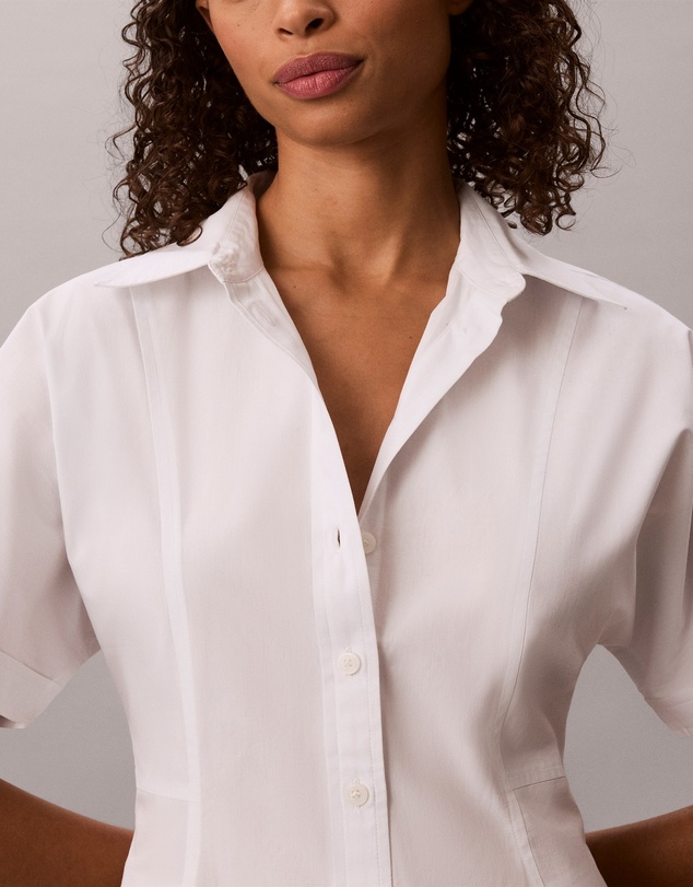 Calvin Klein Jeans - Cotton Poplin Mini Shirt Dress