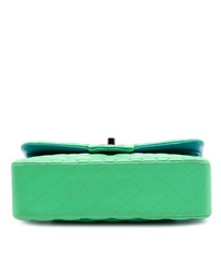 Pre-Loved by Azura Reborn - Pre-Loved Small Classic Lambskin Rainbow Hardware Double Flap