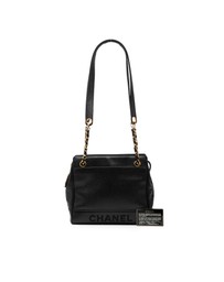 Pre-Loved by Azura Reborn - Pre-Loved Caviar Logo Chain Shoulder Bag