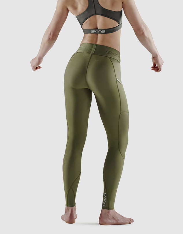 SKINS - SKINS Compression Women's Series-3 Active Long Tight Khaki