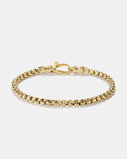 THOMAS SABO - Gold-Tone Stainless Steel Box Chain Bracelet 4mm