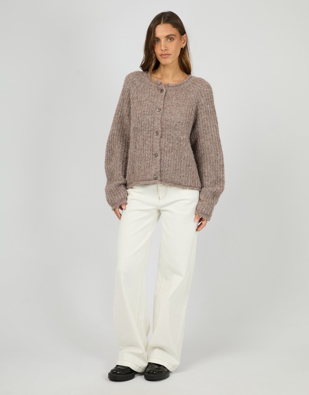 All About Eve - Devon Cardigan Coffee