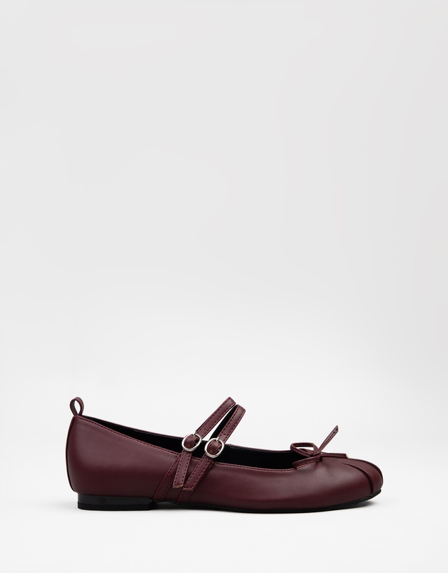 RAID - Idol mary jane ballet flats in burgundy