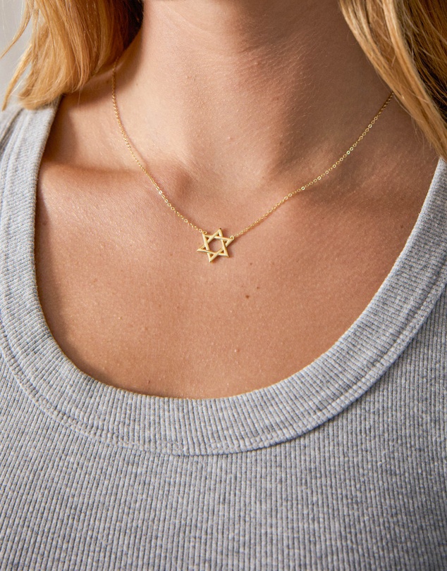 Bianc - Large Star of David Necklace