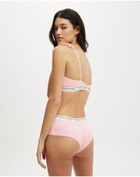 Cotton On Body - Branded Cotton Scoop Bralette