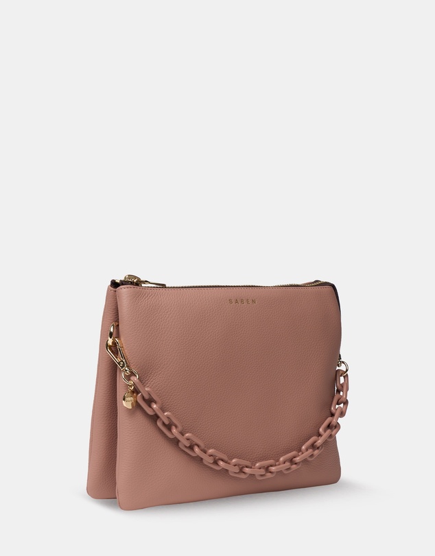 SABEN - Matilda Crossbody Rosewater + Tonal Chain