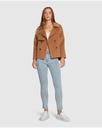Belle & Bloom - I'm Yours Wool Blend Peacoat