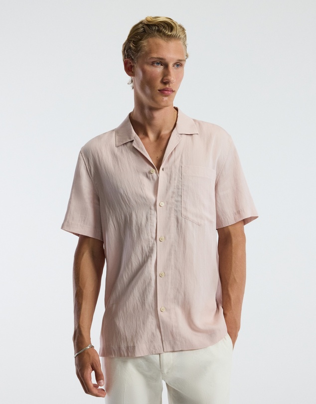 Calibre - Washed Twill Short Sleeve Shirt Musk