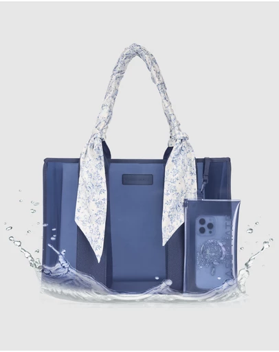 Case-Mate - Case-Mate Something Navy Twilly Scarf Tote w/ Phone Pouch