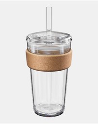 KeepCup - Brew Cork Cold Cup 16oz Reusable Coffee Cup with Straw Lid