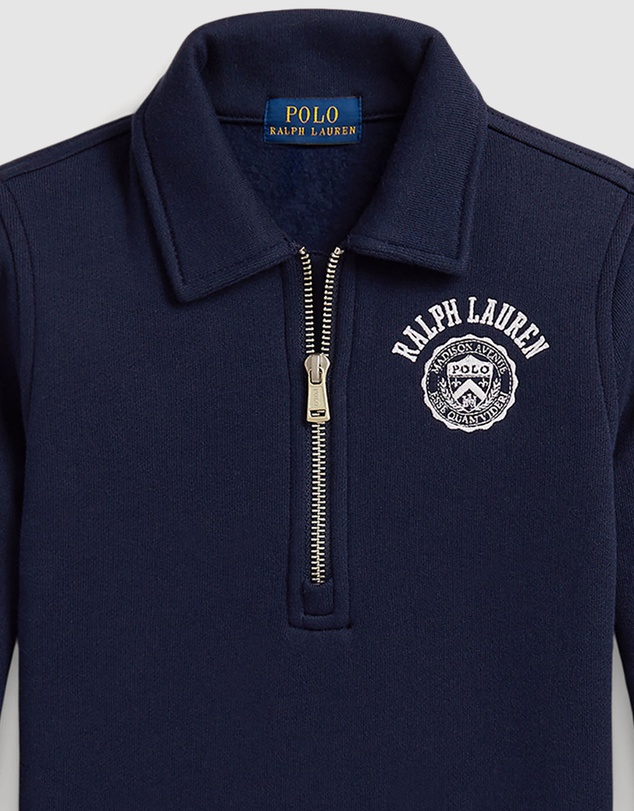 Polo Ralph Lauren - Logo Fleece Collared Sweatshirt - ICONIC EXCLUSIVE - Babies-Kids