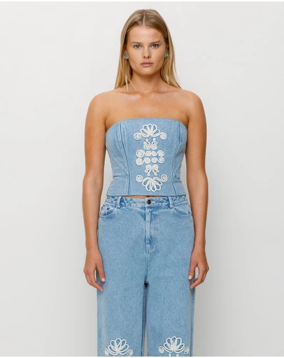 The Wolf Gang - El Toro Denim Bustier