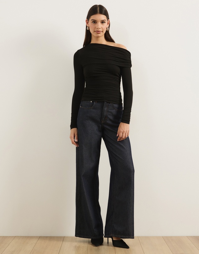 Atmos&Here - Nell One Shoulder Long Sleeve Top