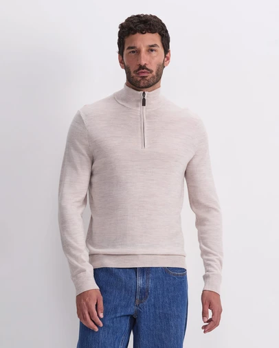 Sportscraft - Merino Quarter Zip Knit