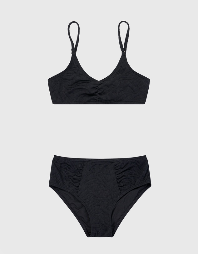 Aqua Blu Kids - Stepping Stones Black Active Bikini Set - Teens