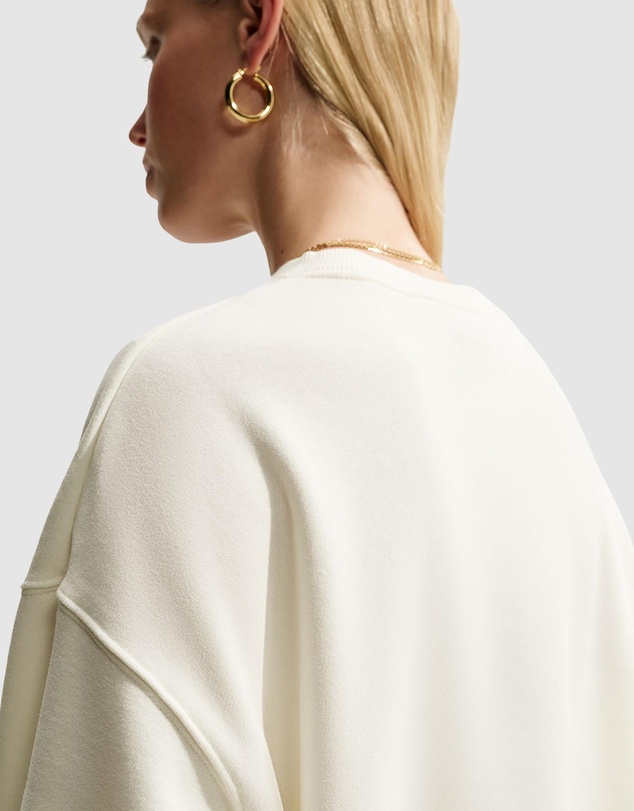Nike - Studio Fleece Medium Weight Oversized Cropped Crew