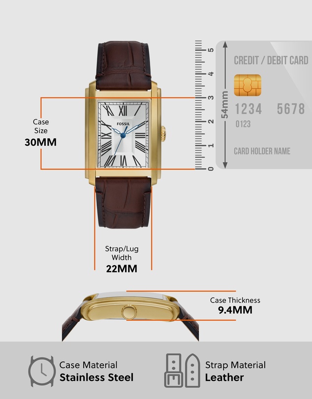 Fossil - Carraway Brown Analogue Watch