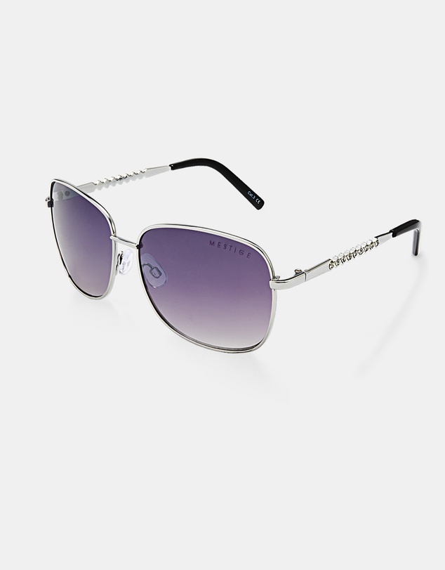 Mestige - Hillcrest Sunglasses embellished with crystals from Swarovski® - Silver