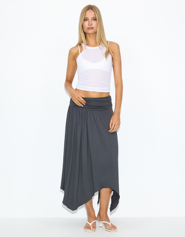 Dazie - Gisella Asymmetrical Midi Skirt