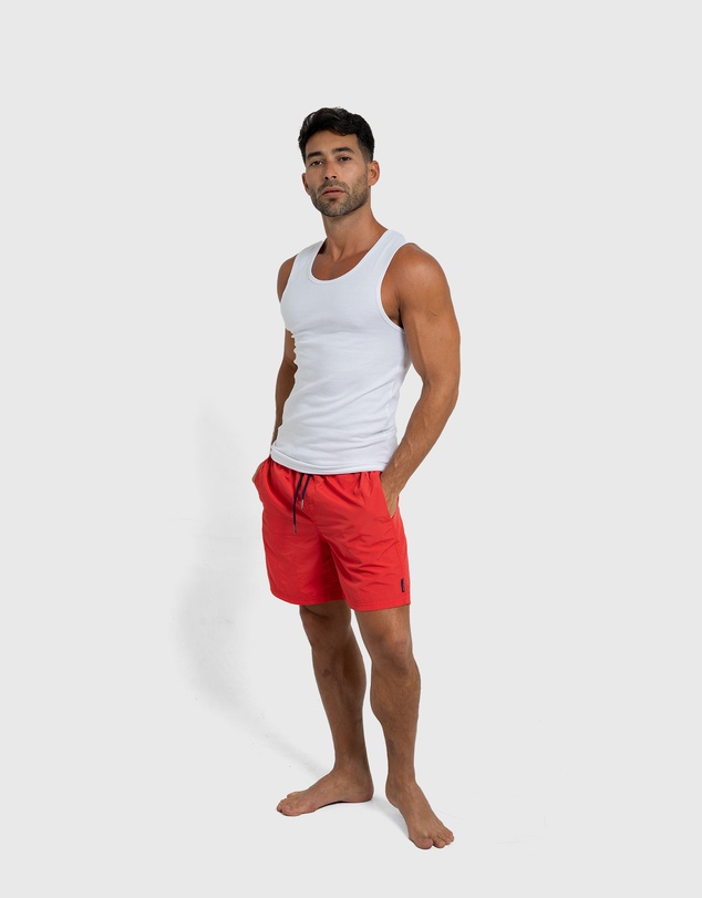 Coast Clothing - Red Swim Shorts