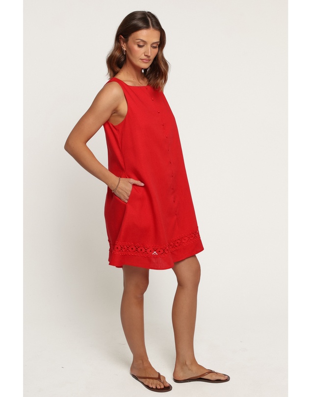 Petal & Pup - Floralyn Mini Dress - Red
