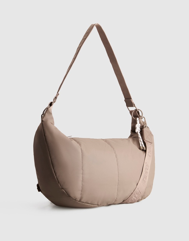 Nere - Coated Crescent Sling Bag