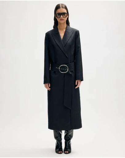 Minima Esenciales - Iver Wool Blend Belted Coat