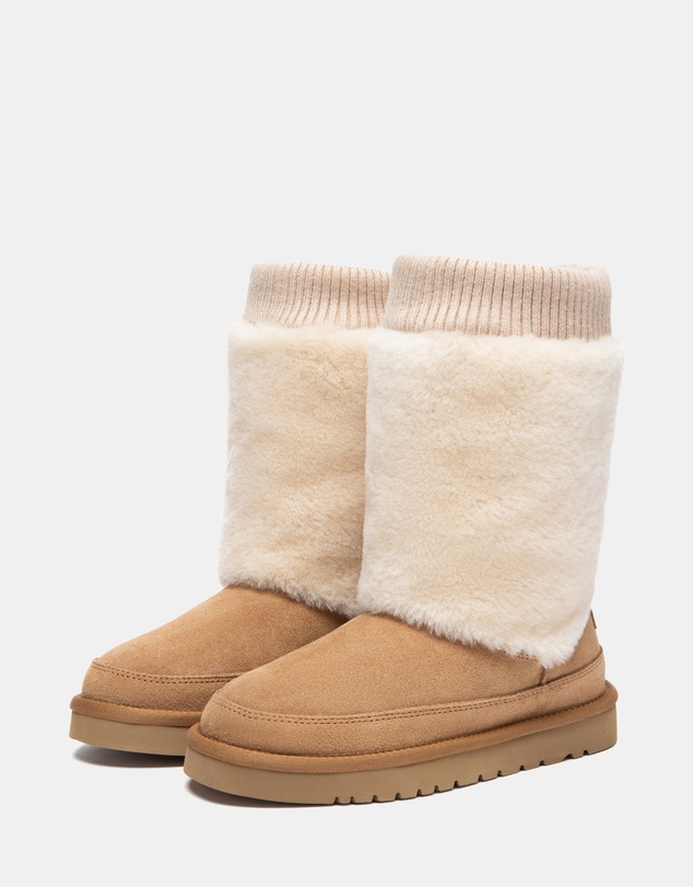 EVERAU - Australian Shepherd Ugg Short Millen Double Faced Sheepskin Upper UGG Boots