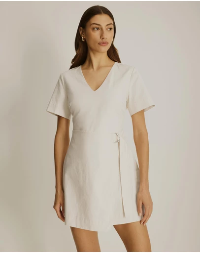 Atmos&Here - Ellie Cotton Twill Mini Dress