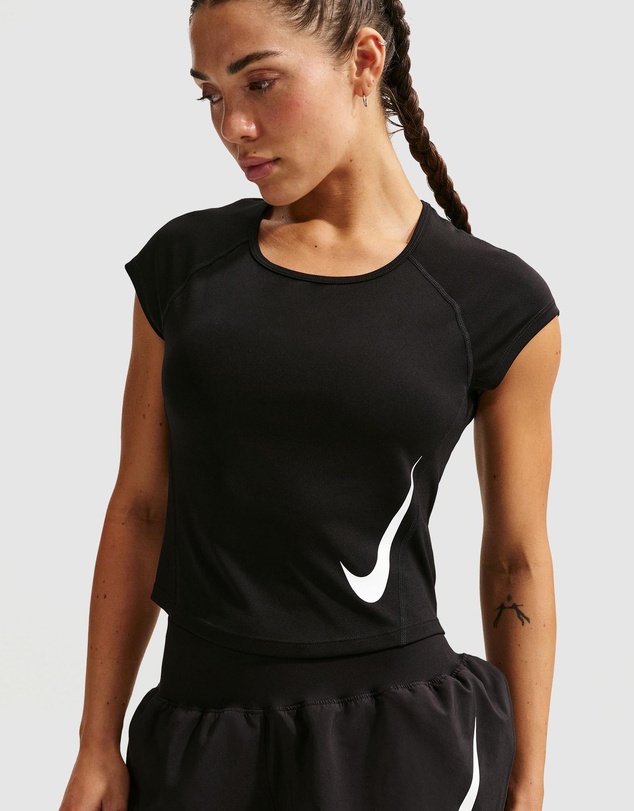 Nike - Tempo Swoosh Dri-FIT Cap-Sleeve Running Top