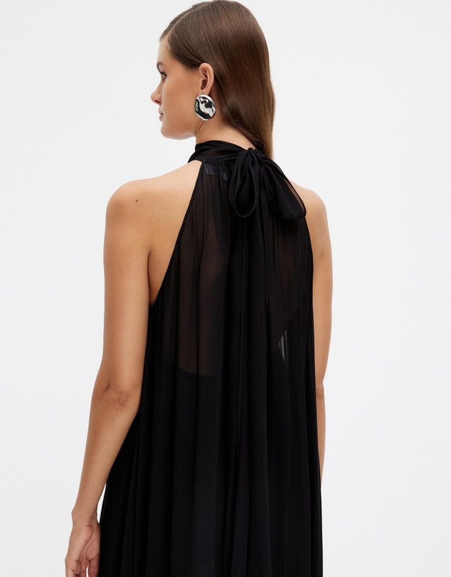 Revibe - Repaired Minima Esenciales Reese Tie Back Maxi Dress - AU 12