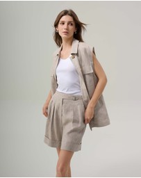 IDA+S - Harper Linen Shorts