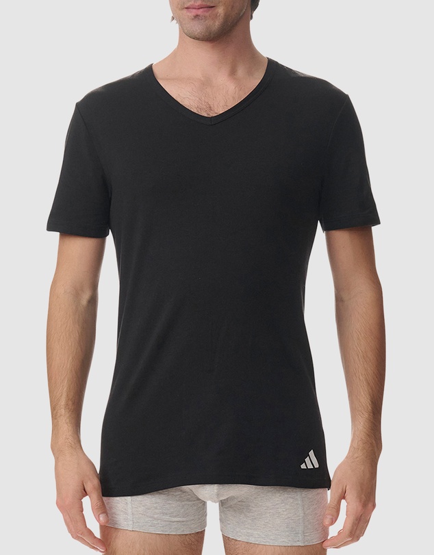 adidas Sportswear - 2 Pack Active Flex Cotton V-Crew Neck T-Shirt