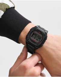 adidas Originals - City Tech Four 42mm Black Resin Watch