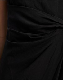 & Other Stories - Asymmetric Wrap-Knot Midi Dress
