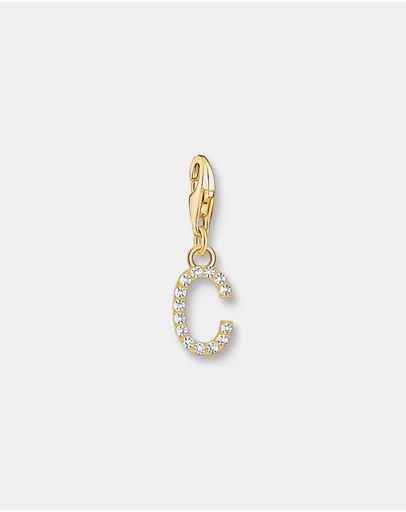 THOMAS SABO - Charm Pendant Letter C Gold Plated