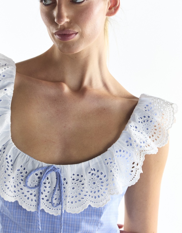 Glamorous - Embroidery Detail Top