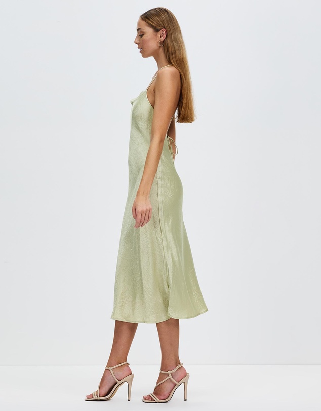 Third Form - Crush Bias Cowl Slip Dress
