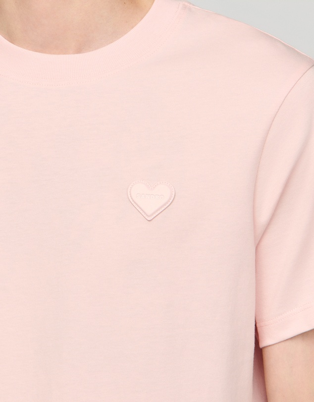 Sandro - Single Coeur Tee Shirt