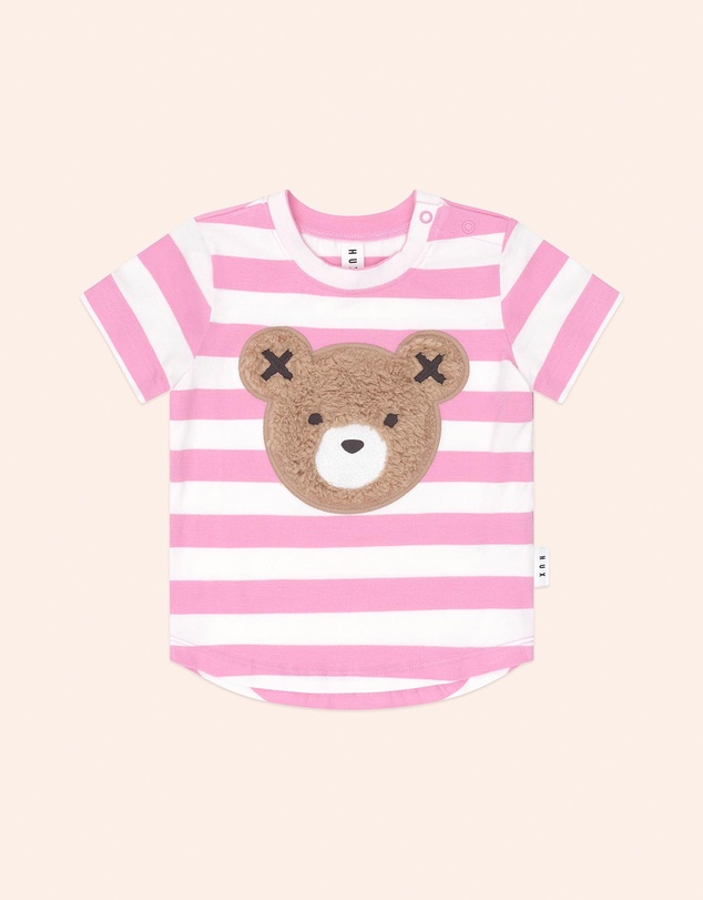 Huxbaby - Furry Huxbear Stripe Tee - Babies-Kids