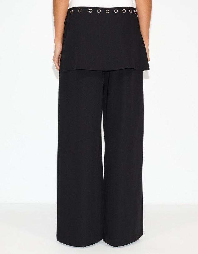 Dazie - Off Duty Eyelet Skirt Pants