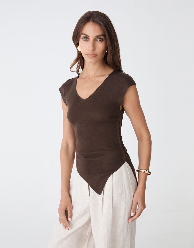 Forcast - Galina Ruched Lyocell Knit